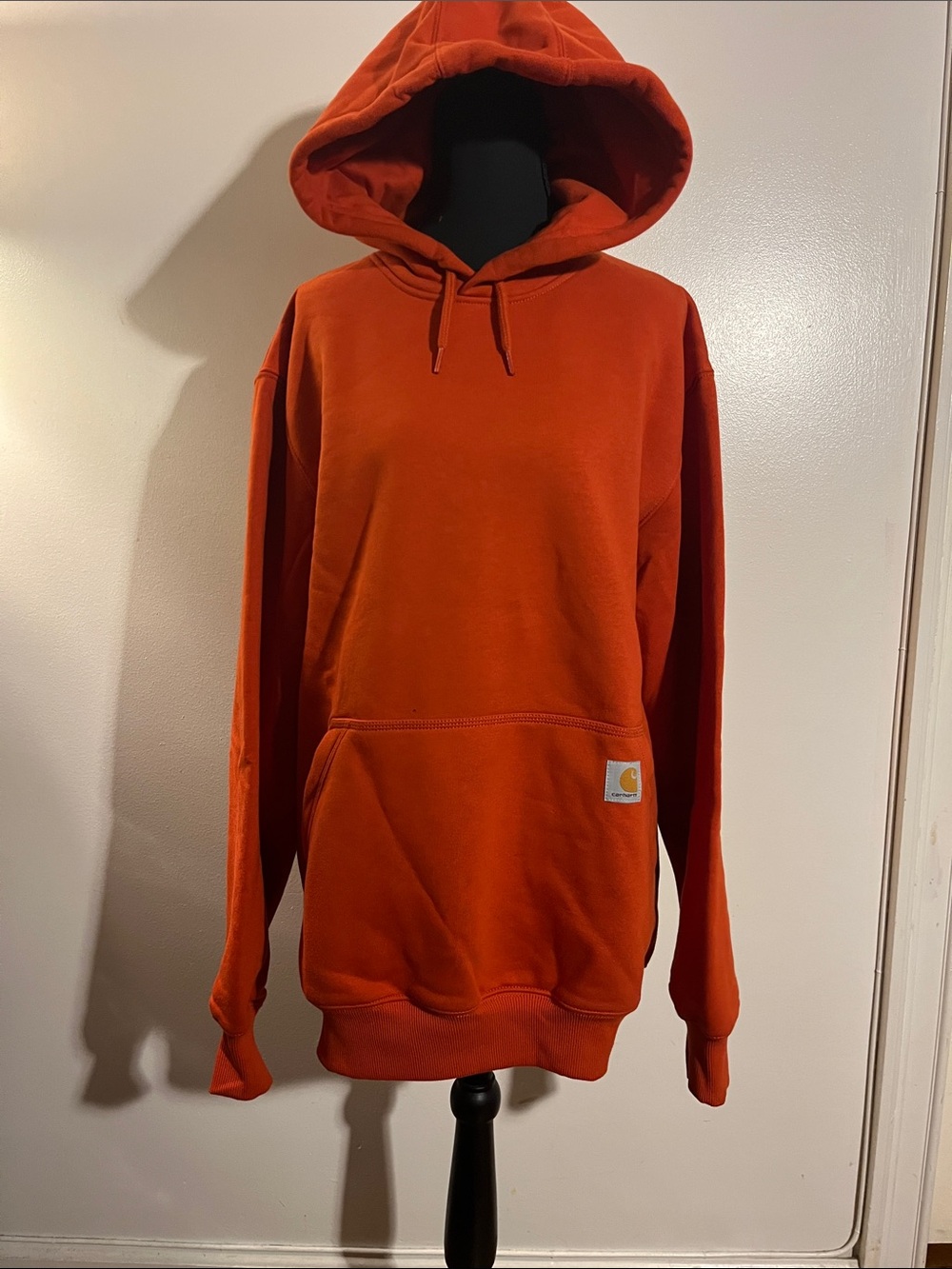Carhartt Hooded Pullover Sweatshirt in Rust Orange